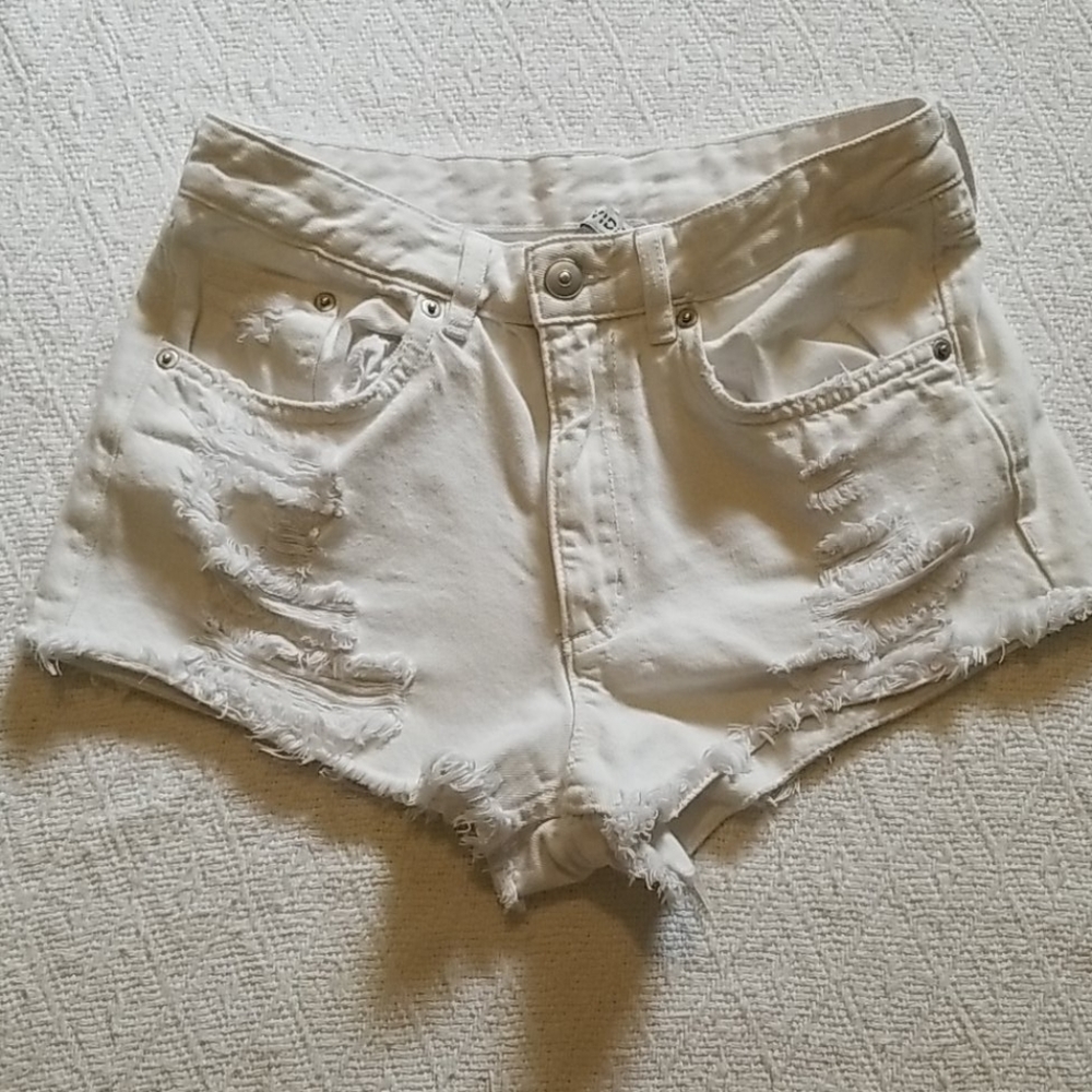 White short shorts